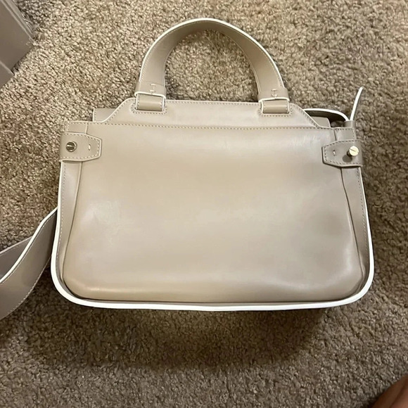 Lindsey Nicole large TriBeCa beige sand leather bag - Picture 3 of 6